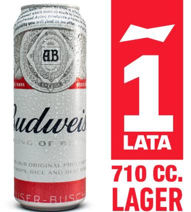 Cerveza Budweiser Lata 710cc 5.0 GL